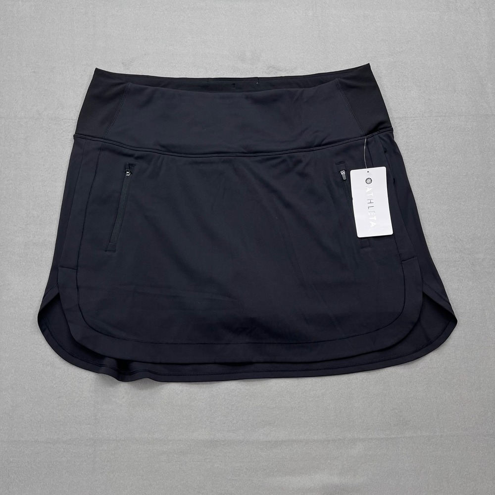 Athleta Fairway 16 Golf Skort Black Plus Size 2X High Rise Active Skirt 657539